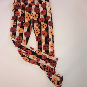 Lularoe Halloween 🎃 Pumpkin Striped Leggings  OS